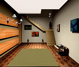 Der Platz, der durch Möbel gespart wird, kann anderweitig verwendet werden.