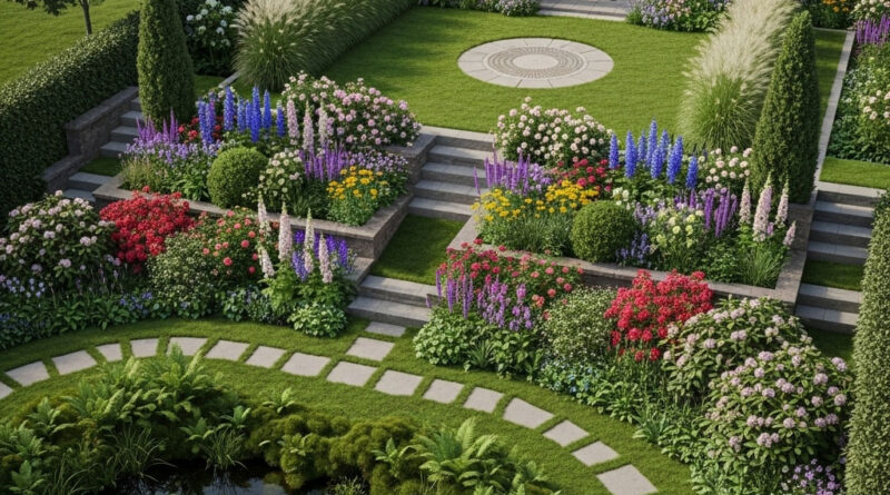 garten höhenunterschiede